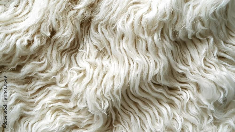 Fluffy White Fabric with Gentle Waves A gentle wave pattern quality Fluffy White Fabric with Gentle Waves A gentle wave pattern quality