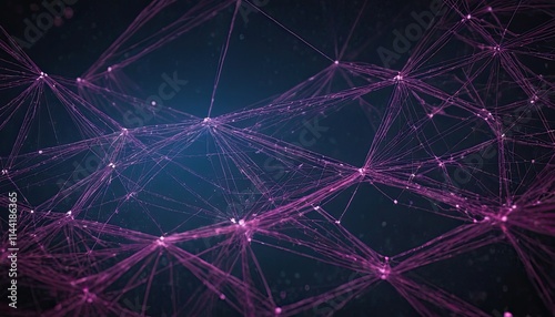 Abstract digital network connection background 3D rendering.