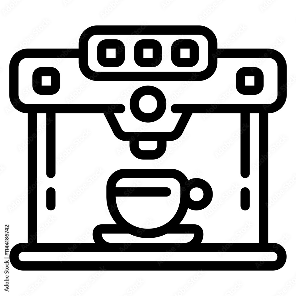 Coffee machine icon Coffee machine icon