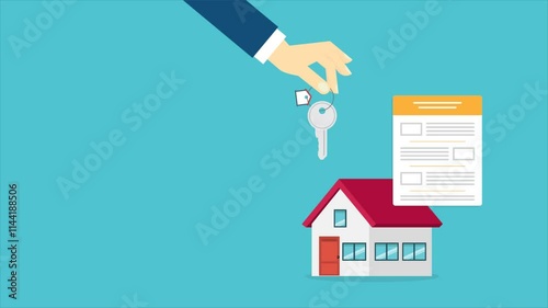 Wallpaper Mural House contract . Buy or rent . Real estate document, mortgage documents.  Torontodigital.ca