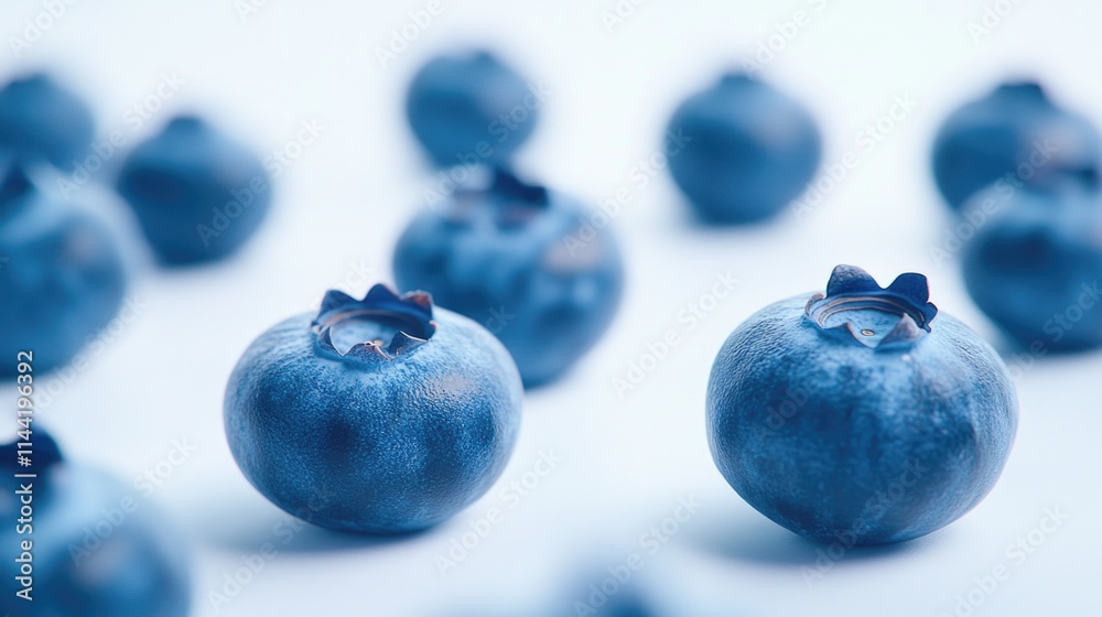 Blueberries on a white background Blueberries on a white background