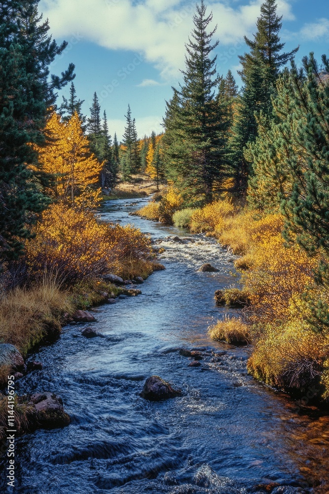 River Scene in Forest River Scene in Forest
