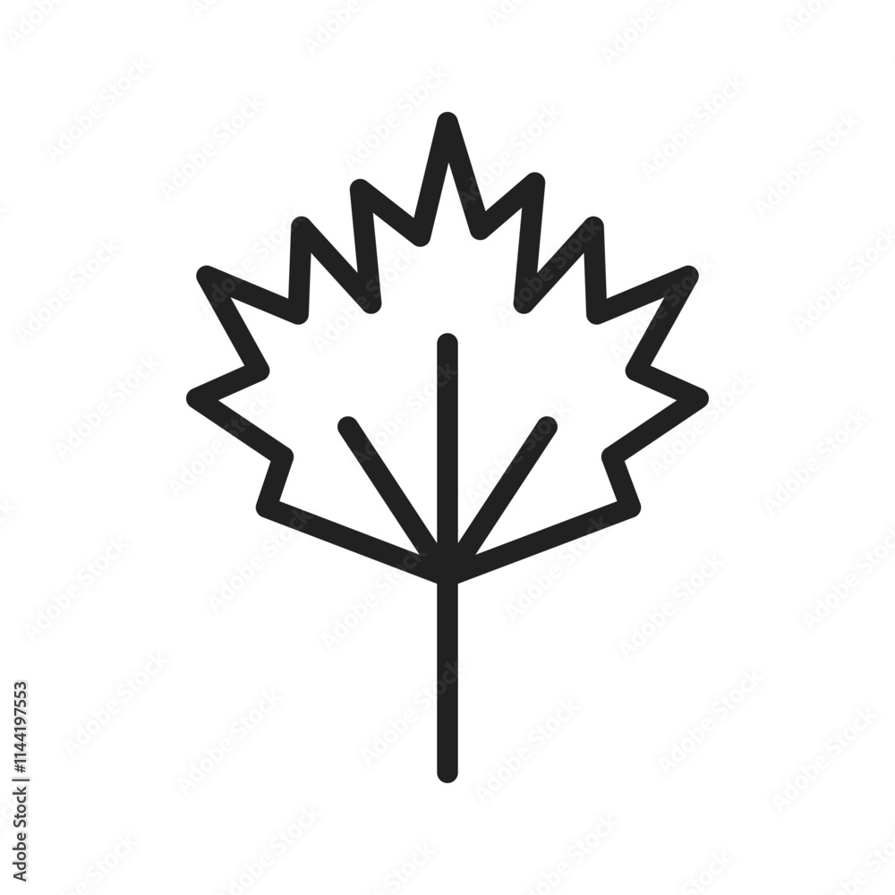 Leaf icon vector image. Suitable for mobile apps, web apps and print media. Leaf icon vector image. Suitable for mobile apps, web apps and print media.