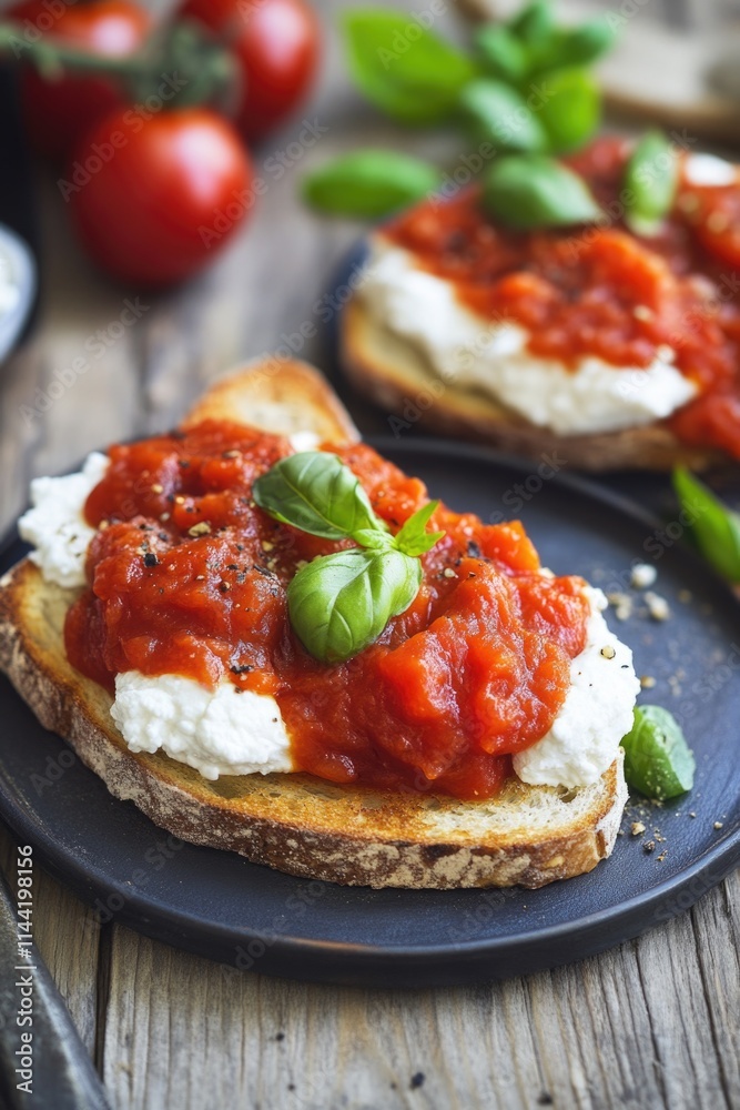 Homemade Pizza Focaccia with Mozzarella and Tomato Homemade Pizza Focaccia with Mozzarella and Tomato