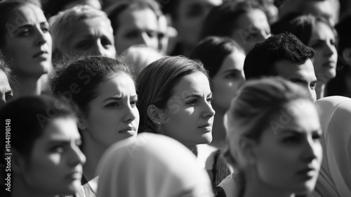 Crowd of people at an event