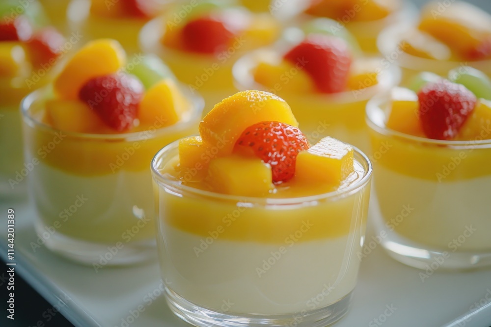 Fruit Salad in Glass Cups