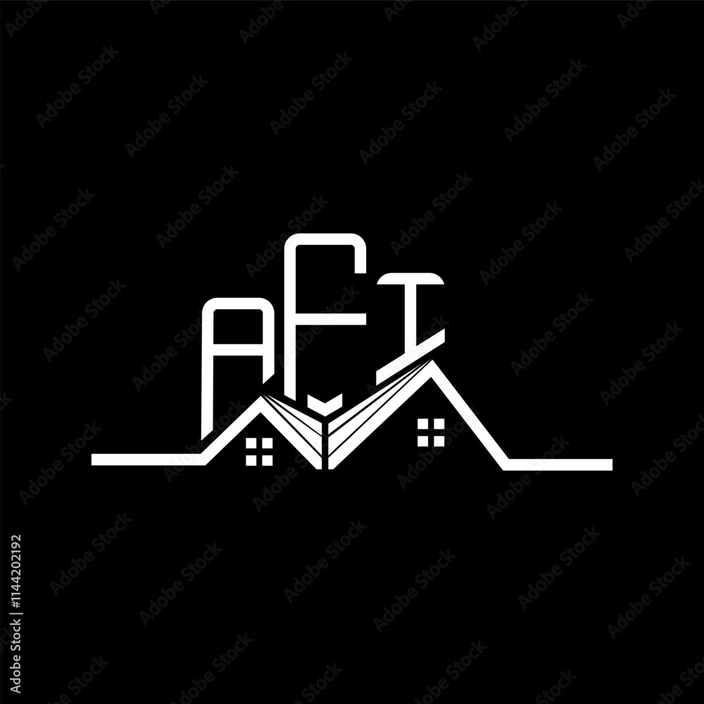 AFI Real state logo design, AFI simple and modern logo. AFI luxurious alphabet design AFI Real state logo design, AFI simple and modern logo. AFI luxurious alphabet design