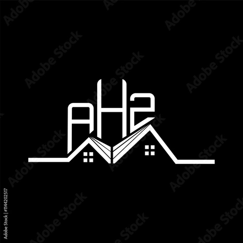 AHZ Real state logo design, AHZ simple and modern logo. AHZ luxurious alphabet design photo