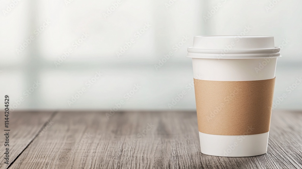 A simple coffee cup rests on a wooden table, with a soft background, evoking a cozy and inviting atmosphere perfect for relaxation. A simple coffee cup rests on a wooden table, with a soft background, evoking a cozy and inviting atmosphere perfect for relaxation.
