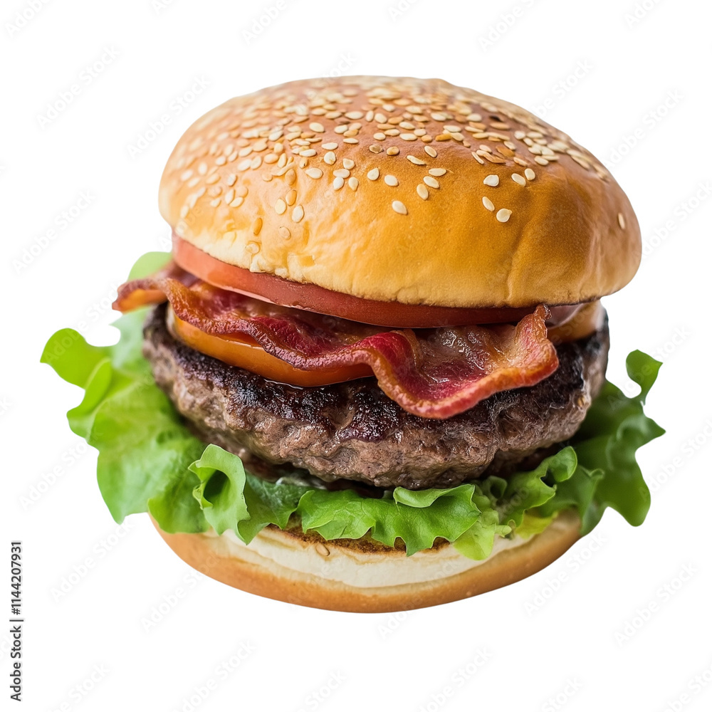 hamburger isolated on transparent background hamburger isolated on transparent background