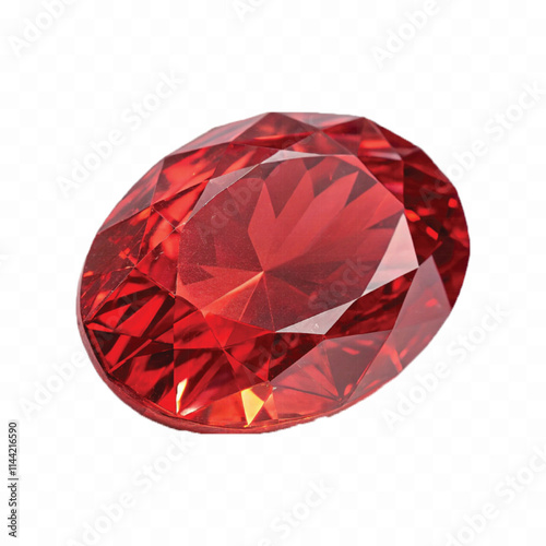 abstract 3d ruby stone in different colour style isolated on white background