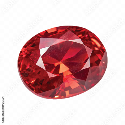 abstract 3d ruby stone in different colour style isolated on white background