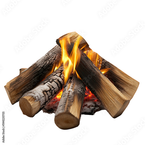 Campfire Isolated on Transparent Background photo