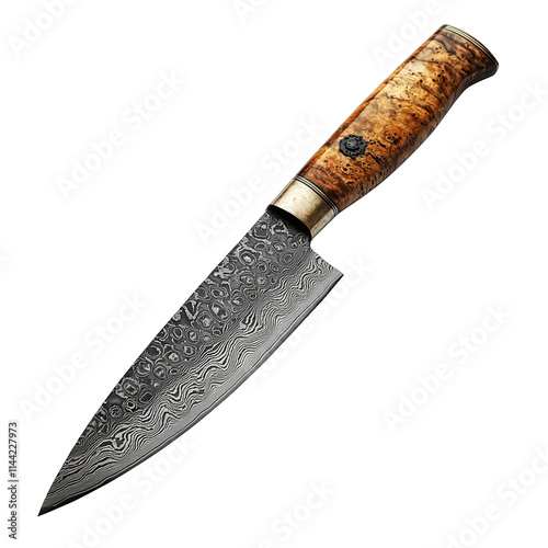 Chef Knife Isolated on Transparent Background photo