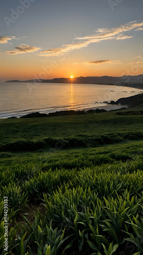 sunset at the beach