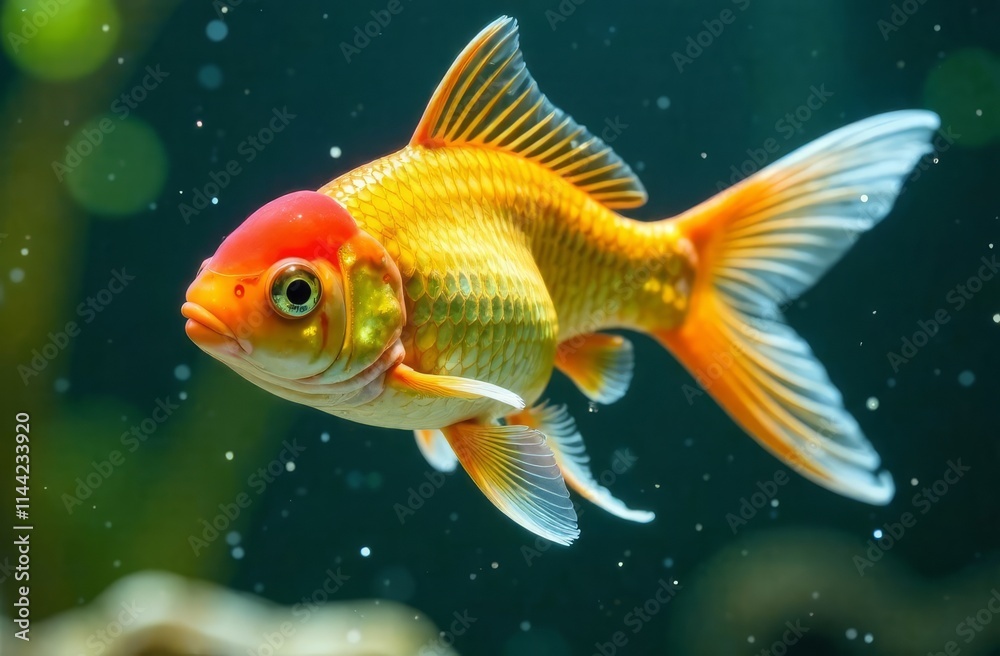 goldfish in aquarium goldfish in aquarium
