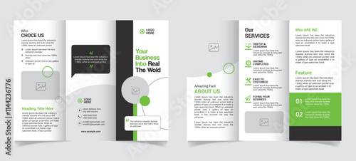 Corporate Business Trifold Brochure Template Design