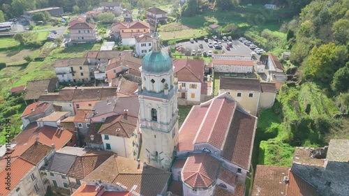 medieval village taken from above