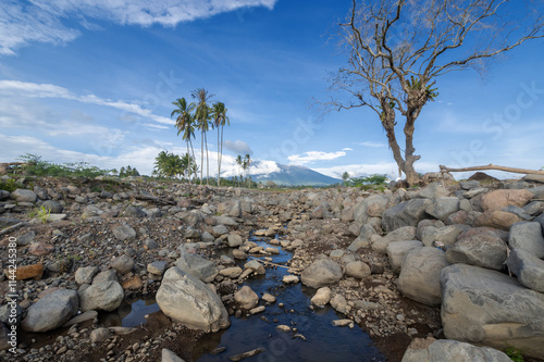 river with rocks and trees landscape part 4 