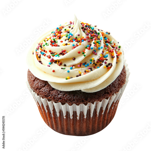 Cupcake Isolated on Transparent Background photo