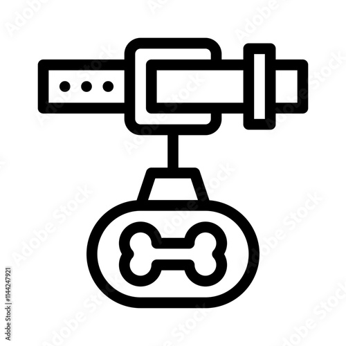 Dog line icon