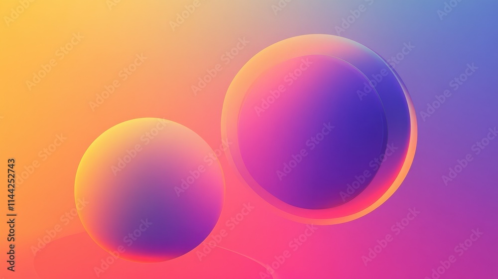 Retro vinyl record floating on a vibrant gradient background, merging nostalgia with modern aesthetics Retro vinyl record floating on a vibrant gradient background, merging nostalgia with modern aesthetics