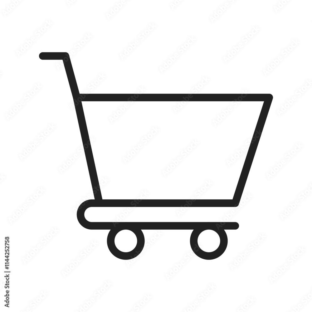 Trolley icon vector image. Suitable for mobile apps, web apps and print media. Trolley icon vector image. Suitable for mobile apps, web apps and print media.