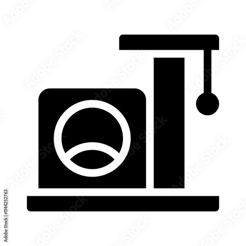 Cat glyph icon