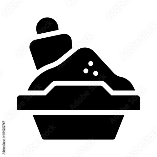Cat glyph icon