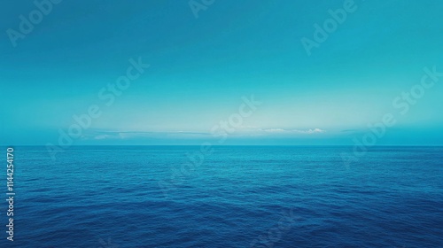 Wallpaper Mural A vibrant blue landscape, wide horizon, Torontodigital.ca