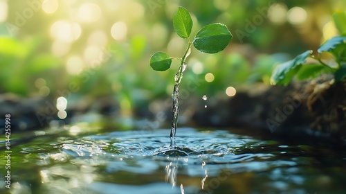 A telling scene of embracing environmental responsibility, making mindful choices that safeguard habitats, conserve water, and nurture biodiversity 