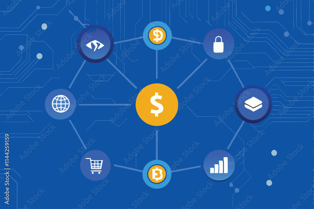 Illustrate an open ledger displaying transparent economic transactions, emphasizing data visualization via vectors. Include clear, modern design elements. Illustrate an open ledger displaying transparent economic transactions, emphasizing data visualization via vectors. Include clear, modern design elements.