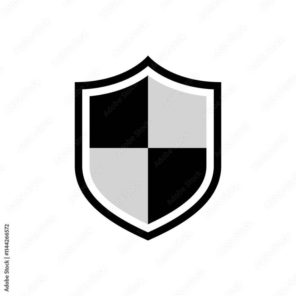 Shield, protection icon in generic style. Secure guard concept Shield, protection icon in generic style. Secure guard concept