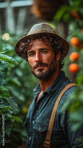 Farmer Attending Agricultural Education Class Learning Sustainable Farming Methods for Self Sufficiency photo