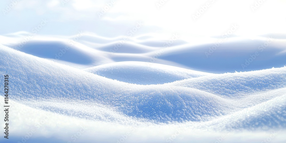 Snow covered hill with a few snow patches Snow covered hill with a few snow patches
