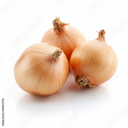 Wallpaper Mural Red onion isolated on a white background, Fresh shallot. golden onions.  Torontodigital.ca