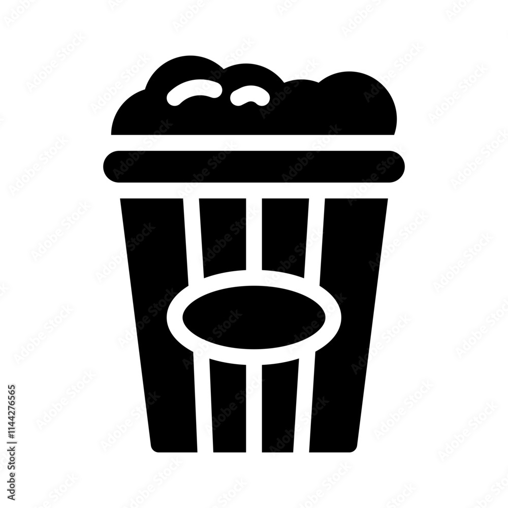 popcorn glyph icon popcorn glyph icon