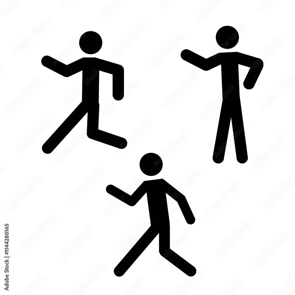 a set of human figures in different poses, a sketch, a flat vector illustration on a white background, a group of people a set of human figures in different poses, a sketch, a flat vector illustration on a white background, a group of people