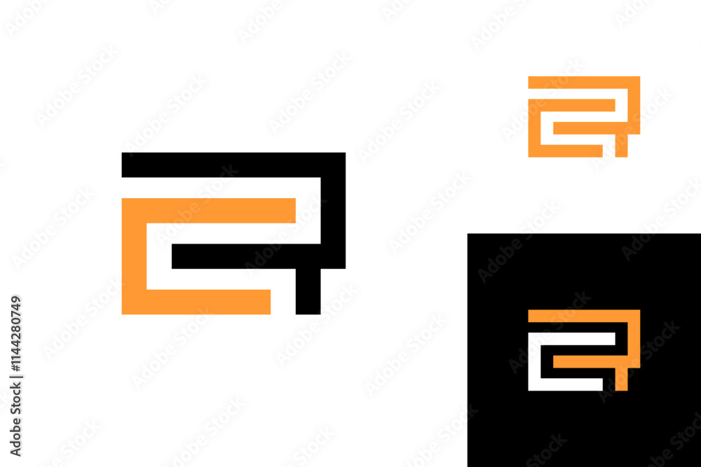 CR logo icon line abstract vector design business isolated CR logo icon line abstract vector design business isolated