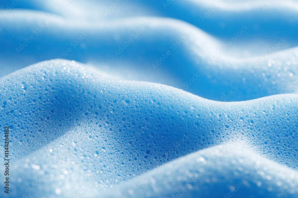 Abstract Blue Foam Texture with Soft Lighting Abstract Blue Foam Texture with Soft Lighting