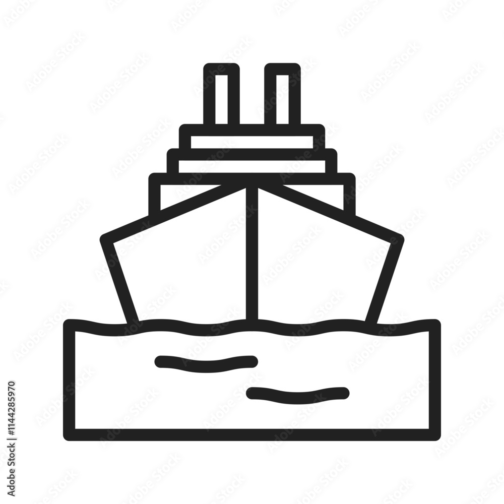 Ship icon vector image. Suitable for mobile apps, web apps and print media. Ship icon vector image. Suitable for mobile apps, web apps and print media.