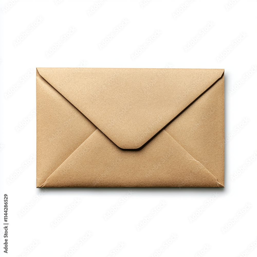 Brown envelope isolated on white background, perfect for mailing Brown envelope isolated on white background, perfect for mailing