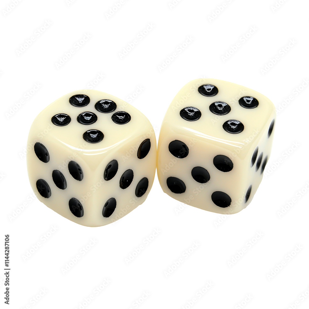 Two dices over transparent background. PNG transparent. Two dices over transparent background. PNG transparent.