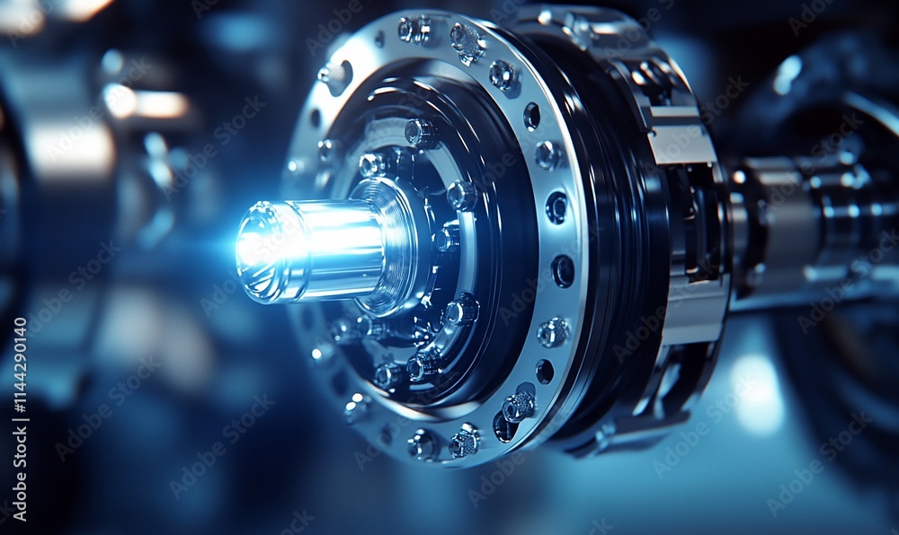 Close-up of intricate industrial machine parts, gears, and shafts. Close-up of intricate industrial machine parts, gears, and shafts.