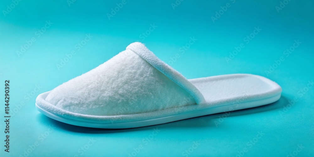 Aerial View White House Slippers Blue Background - High-Resolution Photo Aerial View White House Slippers Blue Background - High-Resolution Photo