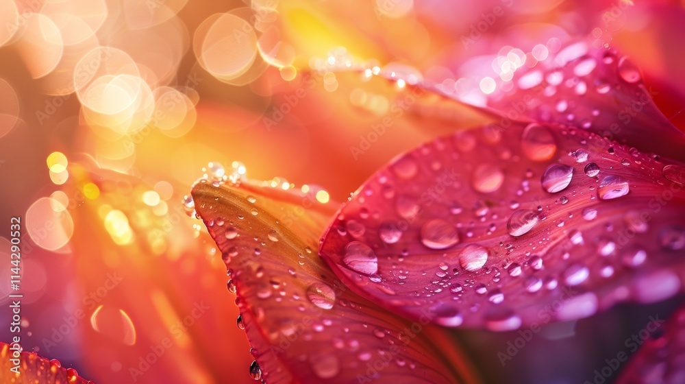 Close-up of pink petals with water droplets Close-up of pink petals with water droplets
