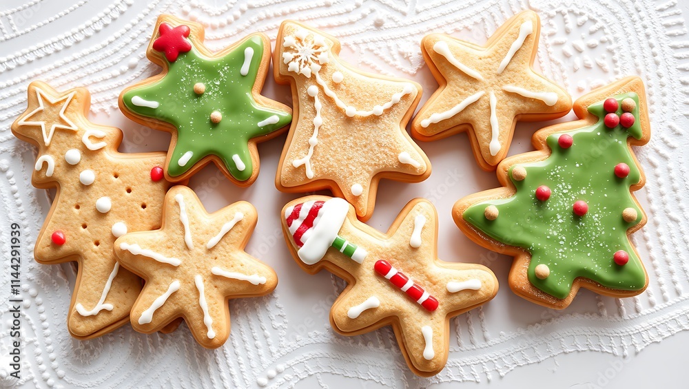 Delicious gingerbread cookies, christmas festival Delicious gingerbread cookies, christmas festival