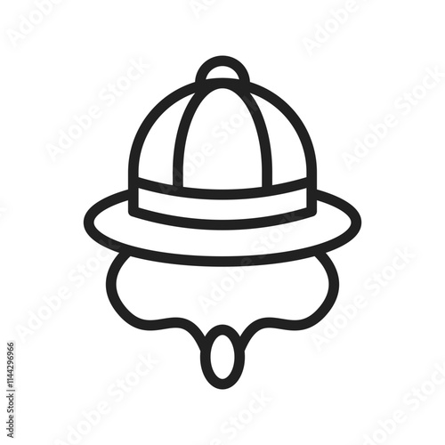 Explorer Hat icon vector image. Suitable for mobile apps, web apps and print media.