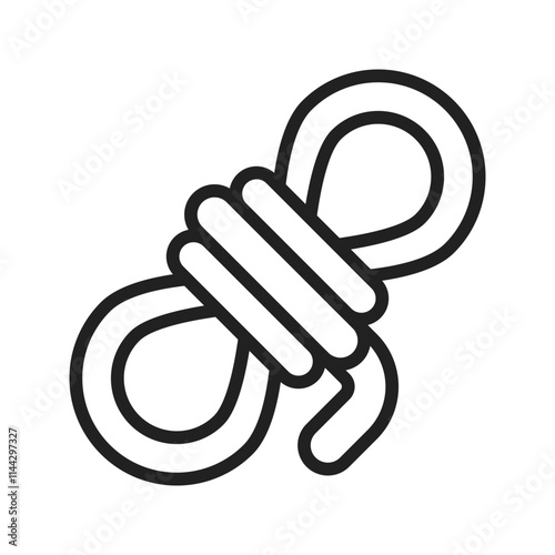 Rope icon vector image. Suitable for mobile apps, web apps and print media.