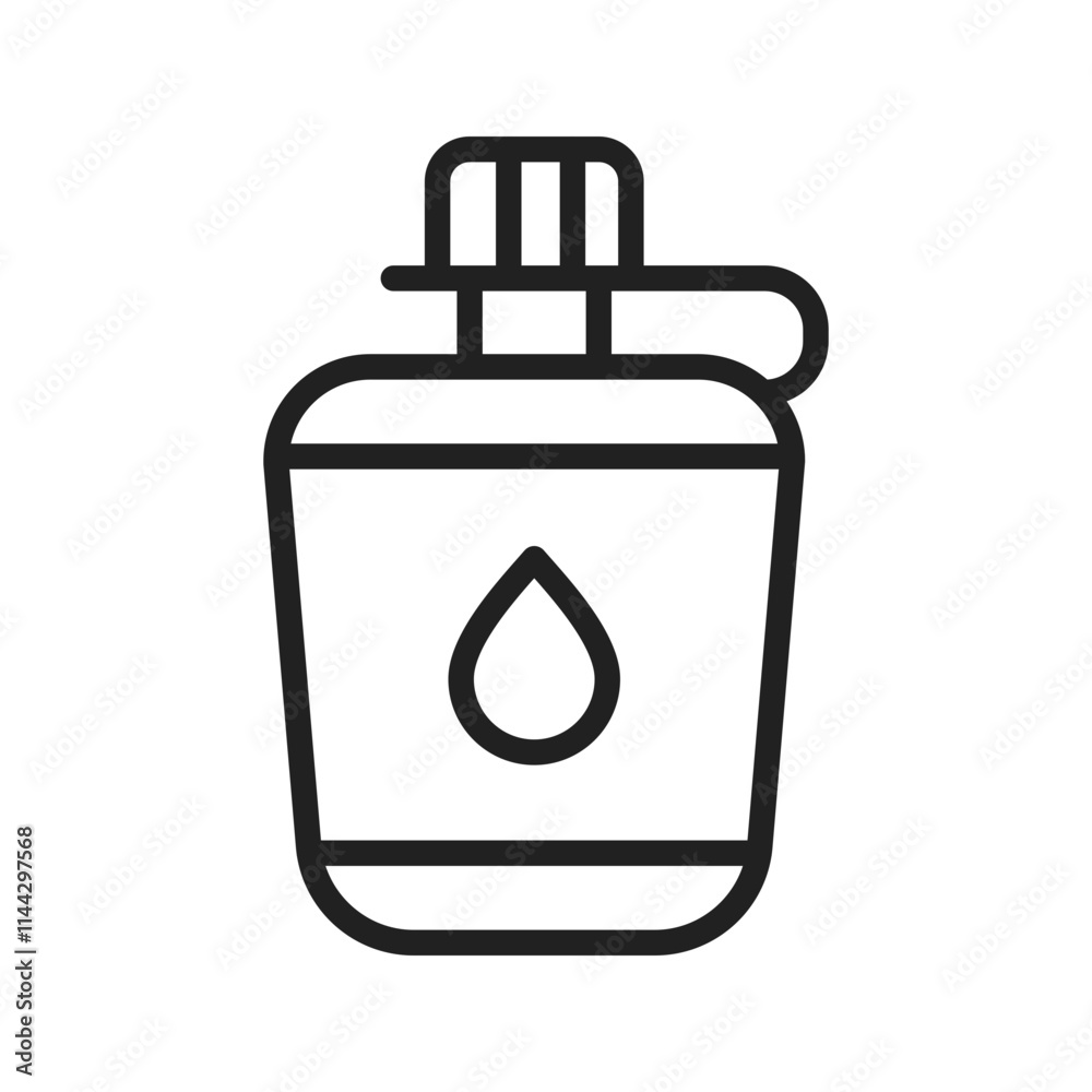 Canteen icon vector image. Suitable for mobile apps, web apps and print media. Canteen icon vector image. Suitable for mobile apps, web apps and print media.